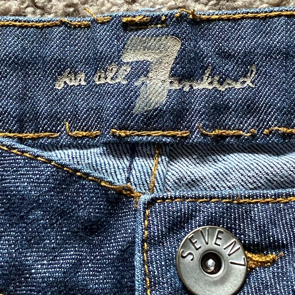 7 For All Mankind Denim Stitch Detail